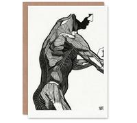 Artery8 Reijer Stolk Personalised Art Card Anatomical Study Of a Mans Lateral Muscles