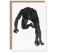 Artery8 Reijer Stolk Personalised Art Card Man Silhouette Anatomical Study of Muscles