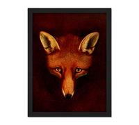 Artery8 Reinagle Renard Fox Book illustration Recreation Painting Artwork Framed Wall Art Print 18X24 Inch