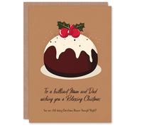 Artery8 Relaxing Wishes Still Doing Dinner Right Funny Blank For Him Or Her Art Christmas Card