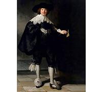 Artery8 Rembrandt Marten Soolmans Portrait Art Print Canvas Premium Wall Decor Poster Mural