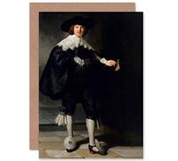 Artery8 Rembrandt Marten Soolmans Portrait Fine Art Greeting Card Plus Envelope Blank Inside