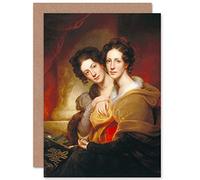 Artery8 Rembrandt Peale Sisters Eleanor And Rosalba Peale Fine Art Greeting Card Plus Envelope Blank Inside