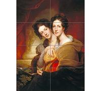Artery8 Rembrandt Peale The Sisters Eleanor And Rosalba Peale XL Giant Panel Poster (8 Sections)