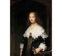 Artery8 Rembrandt Portrait Maria Trip Large Wall Art Poster Print Thick Paper 18X24 Inch
