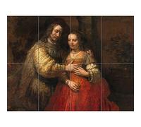 Artery8 Rembrandt Portret Van Een Paar Als Oud XL Giant Panel Poster (8 Sections)