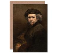 Artery8 Rembrandt Self Portrait Fine Art Greeting Card Plus Envelope Blank Inside