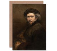 Artery8 Rembrandt Self Portrait Fine Art Greeting Card Plus Envelope Blank Inside