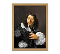 Artery8 Rembrandt Van Rijn Selfportrait Life Drawing Artwork Framed Wall Art Print 18X24 Inch