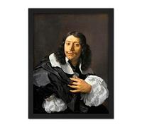 Artery8 Rembrandt Van Rijn Selfportrait Life Drawing Artwork Framed Wall Art Print 18X24 Inch