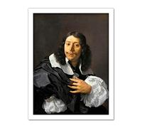 Artery8 Rembrandt Van Rijn Selfportrait Life Drawing Artwork Framed Wall Art Print 18X24 Inch