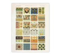 Artery8 Renaissance Patterns Racinet Vintage Wall Art Print Poster | Size: W24" x H32" Artery8 Multicolor W24" x H32"