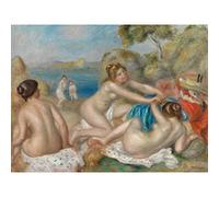 Artery8 Renoir Bathers Playing With Crab Premium Wall Art Canvas Print 18X24 Inch