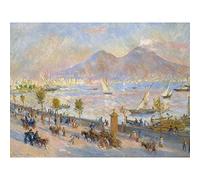 Artery8 Renoir Bay Of Naples Evening 1881 Painting Premium Wall Art Canvas Print 18X24 Inch