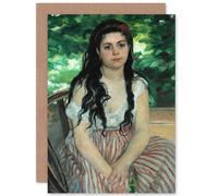 Artery8 Renoir In Summer La Bohemienne Fine Art Greetings Card Artery8 Multicolor
