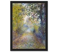 Artery8 Renoir In The Woods Painting Landscape Artwork Framed Wall Art Print A4