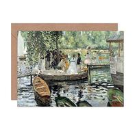 Artery8 Renoir La Grenouillere Fine Art Greeting Card Plus Envelope Blank Inside