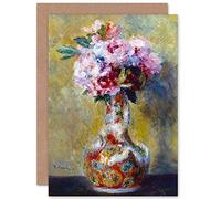 Artery8 Renoir Pierre Auguste Bouquet In A Vase Fine Art Greeting Card Plus Envelope Blank Inside