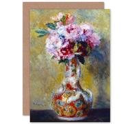Artery8 Renoir Pierre Auguste Bouquet In A Vase Fine Art Greeting Card Plus Envelope Blank Inside