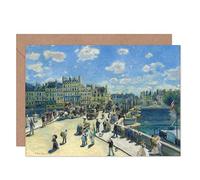 Artery8 Renoir Pont Neuf Paris Fine Art Greeting Card Plus Envelope Blank Inside
