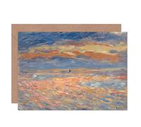 Artery8 Renoir Sunset 1879 Or 1881 Painting Fine Art Greeting Card Plus Envelope Blank Inside