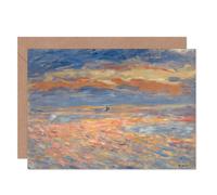 Artery8 Renoir Sunset 1879 Or 1881 Painting Fine Art Greeting Card Plus Envelope Blank Inside