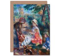 Artery8 Renoir The Apple Seller Painting Fine Art Greeting Card Plus Envelope Blank Inside