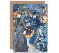 Artery8 Renoir The Umbrellas Painting Fine Art Greeting Card Plus Envelope Blank Inside