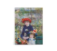 Artery8 Renoir Two Sisters On The Terrace Canvas Wall Art Print | Size: W24" x H32" Artery8 Multicolor W24" x H32"