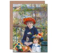 Artery8 Renoir Two Sisters On The Terrace Fine Art Greeting Card Plus Envelope Blank Inside