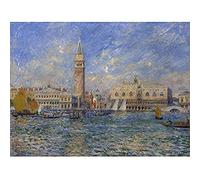 Artery8 Renoir Venice The Doges Palace 1881 Painting Art Print Canvas Premium Wall Decor Poster Mural