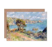 Artery8 Renoir View At Guernsey 1883 Painting Fine Art Greeting Card Plus Envelope Blank Inside