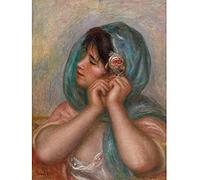 Artery8 Renoir Young Woman Arranging Her Earring Unframed Wall Art Print Poster Home Decor Premium