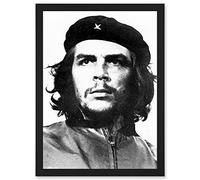 Artery8 Revolutionary Che Guevara Photo Iconic Korda Portrait A4 Artwork Framed Wall Art Print