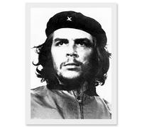 Artery8 Revolutionary Che Guevara Photo Iconic Korda Portrait A4 Artwork Framed Wall Art Print