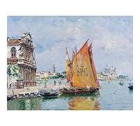 Artery8 Reyna Manescau Venice Ship Seascape Painting Extra Large XL Wall Art Poster Print