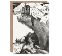 Artery8 Richard Roland Holst Art Card Tsar Nicholas II on the Russian Bear