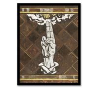 Artery8 Richard Roland Holst Framed Wall Art Print Ulcerated Hand Painting in Brown | Size: A4 Artery8 Brown A4