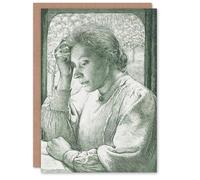 Artery8 Richard Roland Holst Personalised Art Card Pencil Portrait of Henriette