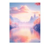 Artery8 Rio De Janeiro Coastal View Fantasy Landscape Living Room Extra Large XL Wall Art Poster Print