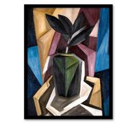 Artery8 Rubber Plant Abstract Painting Hartley Framed Wall Art Print A3