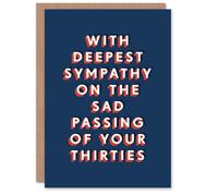 Artery8 Sad Passing Of Your Thirties 40 Year Old Funny For Him Birthday Card