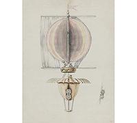 Artery8 Sail Steered Hot Air Balloon Design Aircraft Unframed Wall Art Print Poster Home Decor Premium