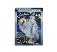 Artery8 Salome Ballet Vintage Advert Canvas Wall Art Print Georges Feure in Blue | Size: W12" x H16" Artery8 Blue W12" x H16"