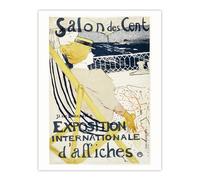 Artery8 Salon des Cent Exhibition Advert Wall Art Print Toulouse Lautrec | Size: W12" x H16" Artery8 Multicolor W12" x H16"