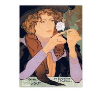Artery8 Salon des Cent Vintage Advert Vintage Wall Art Print de Feure | Size: W12" x H16" Artery8 Multicolor W12" x H16"