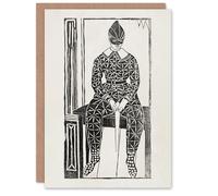 Artery8 Samuel J De Mesquita Art Card Harlequin Clown Portrait