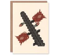 Artery8 Samuel J De Mesquita Art Card Stylised Blooming Cactus