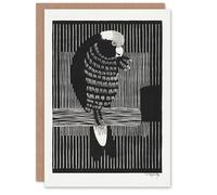 Artery8 Samuel J De Mesquita Art Card Stylised Galah Cockatoo Bird