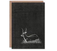 Artery8 Samuel J De Mesquita Art Card Stylised Waterbuck Painting